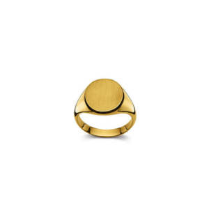 Plattenring Gold 750 matt/poliert
