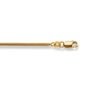 Schlangenhalskette 18 Karat Gold - 750 in Gelbgold 40 cm - 55 cm x 2 mm