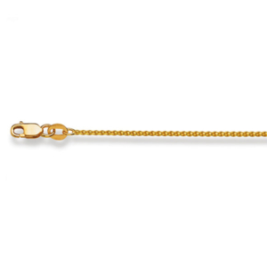 Zopfhalskette 18 Karat Gold -750 in Gelbgold 38 cm - 50 cm x 1.1 mm