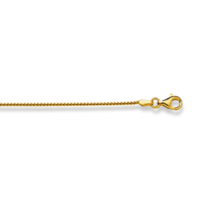 Fuchsschwanzhalskette 18 Karat Gold - 750 in Gelbgold 38 cm - 50 cm x 1.2 mm