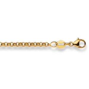 Erbshalskette 18 Karat Gold -750 in Gelbgold 40 cm - 55 cm x 2.3 mm
