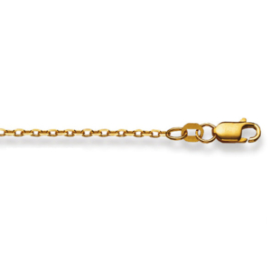 Ankerhalskette 18 Karat Gold  -750 in Gelbgold 38 cm - 50 cm x  1.7 mm