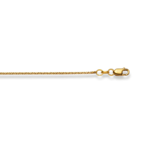 Fuchsschwanzhalskette 18 Karat Gold -750 in Gelbgold 38 cm - 50 cm x 0.7 mm