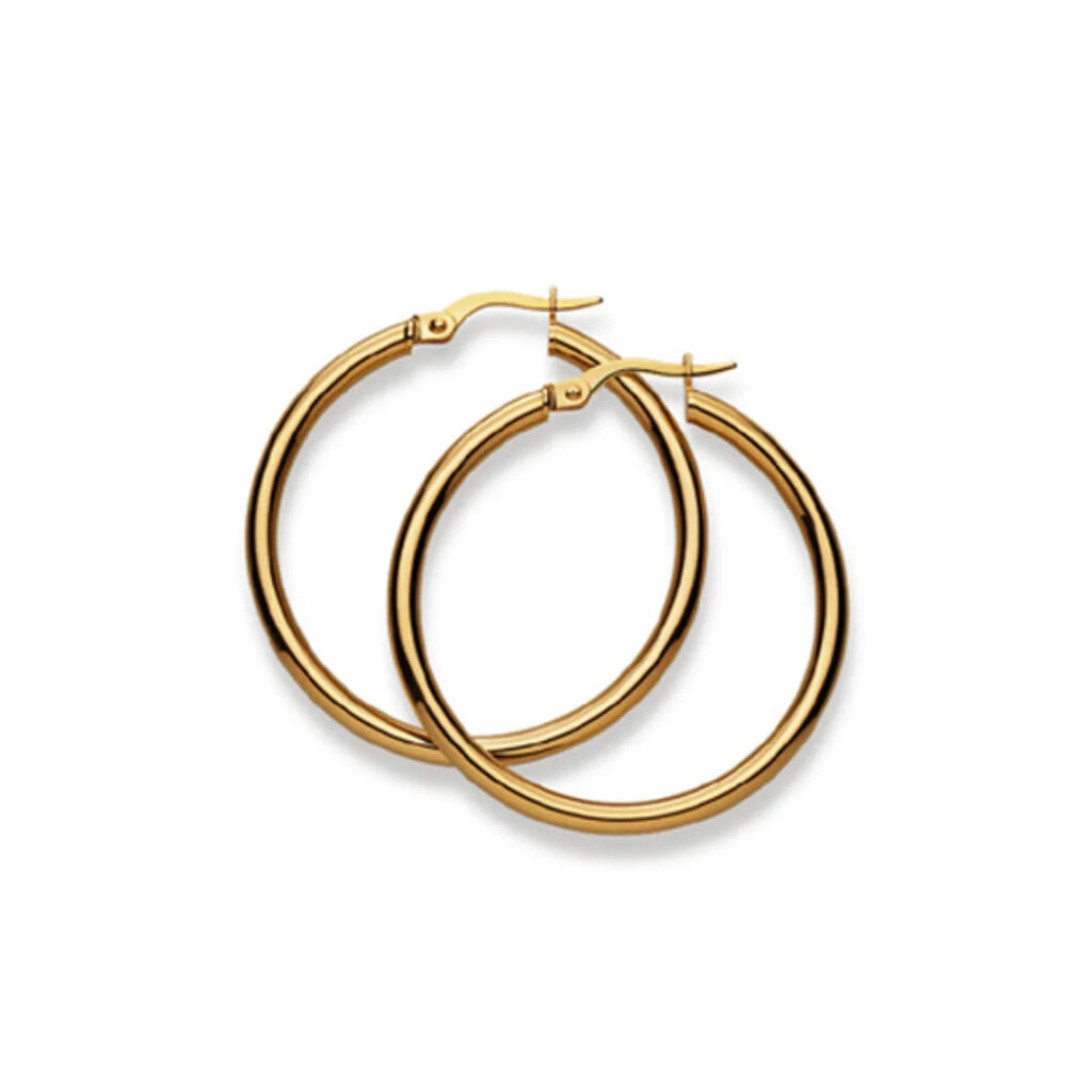 Kreolen 18 Karat Gelbgold-750 - 40 x 2.5 mm
