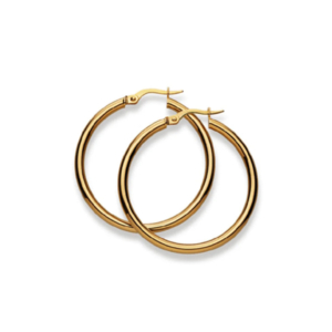 Kreolen 18 Karat Gelbgold-750 - 40 x 2.5 mm