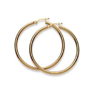 Kreolen 18 Karat Gelbgold-750 - 50 x 2.5 mm