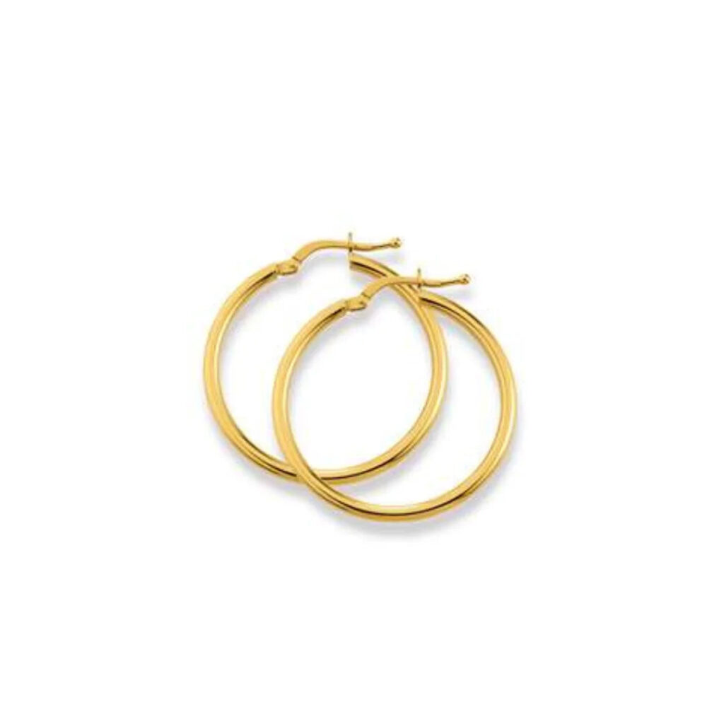 Kreolen 18 Karat Gelbgold-750 - 29 x 2 mm
