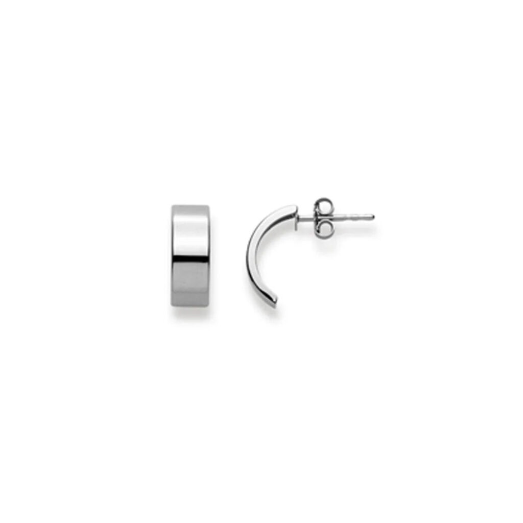 Creolen Weissgold 18 Karat 750 - 5 mm (Breite)