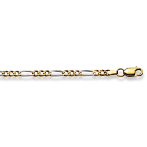 Figaroarmband 18 Karat Gold -750 in Gelbgold 19 cm x 2.9 mm - 1571.10198/1900