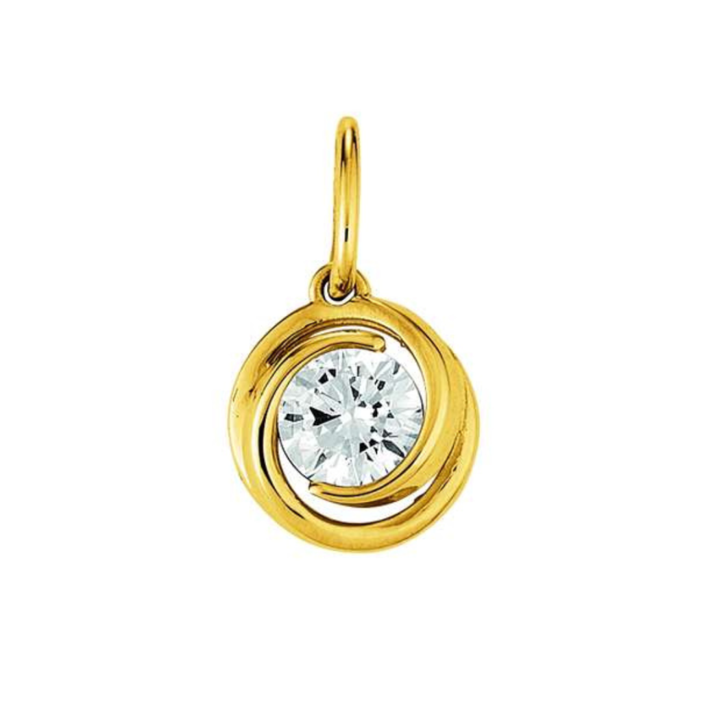 Anhänger 750/18 K Gelbgold mit, Poliert