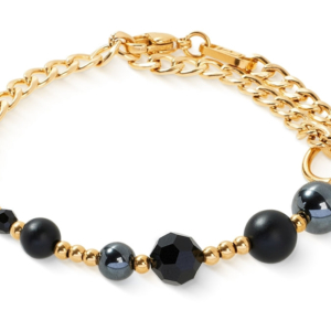 Coeur de Lion Onyx, Hämatit Damen Armband Edelstahl - 4089/30-1316