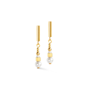 Coeur de Lion Shimmering Princess Pearls Damen Ohrstecker in Gold & Weiss - 4312/21-1416