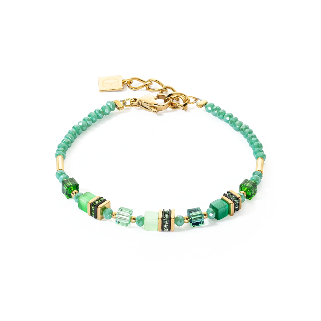 Coeur de Lion Mini Cubes Damen Armband in Grün - 4565/30-0500