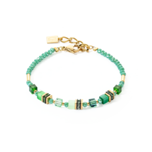 Coeur de Lion Mini Cubes Damen Armband in Grün - 4565/30-0500