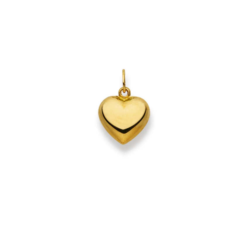 Herzanhänger 18 Karat Gelbgold 750 - 11x11 mm
