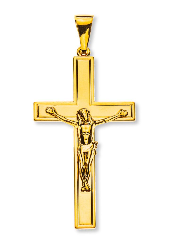 Balken-Kreuz Gelbgold 750