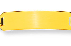 Bébé Bracelet Panzer diamantiert Gelbgold 375 14cm