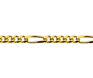 Figaro Armband 5+1 Gelbgold 750