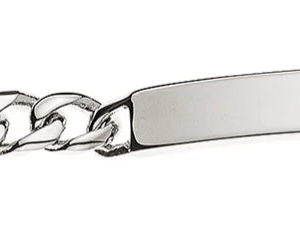 Figaro ID-Bracelet Weissgold 750