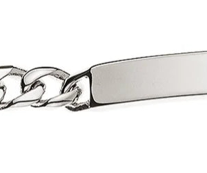 Figaro ID-Bracelet Weissgold 750