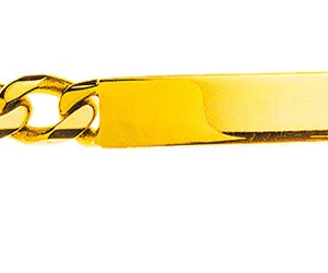 Figaro ID-Bracelet Gelbgold 375, ca. 4.0mm x 22cm