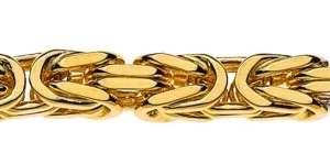 Collier Königskette klassisch Bicolor (Gelb-/Weissgold) 750 ca. 3.5mm x 45cm