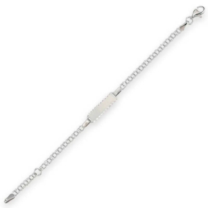 Baby Kinder Weissgold 750 ID-Bracelet mit Gratis Gravur - WB-498/18