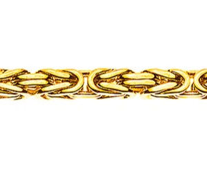 Collier Königskette klassisch Gelbgold 750 ca. 2.5 mm x 55 cm