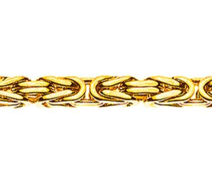 Collier Königskette Klassisch Gelbgold 750 ca. 2.5 mm x 60cm