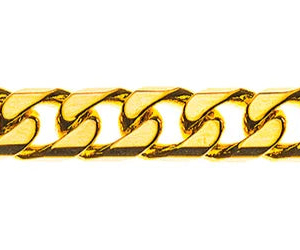 Panzer Collier Geschliffen Gelbgold 750 ca. 6.0mm 50cm
