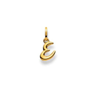 Gelbgold Buchstaben Anhänger - 18 Karat Gold - 750 - E