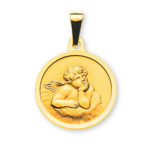 Schutzengel in 750/18 Karat Gelbgold - AME100408