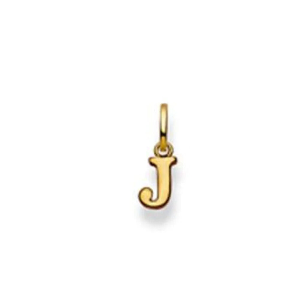 Buchstaben Anhänger in 18 Karat Gold - 750 - J