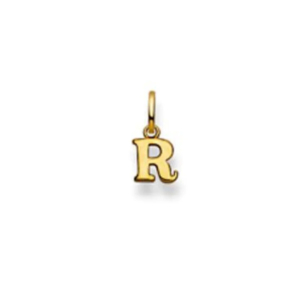 Buchstaben Anhänger in 18 Karat Gelbgold - 750 - R