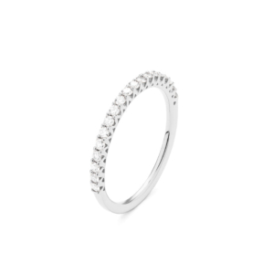 Facet Classic 18 K Weissgold Memoiring mit 19 Diamanten 0.30 ct.