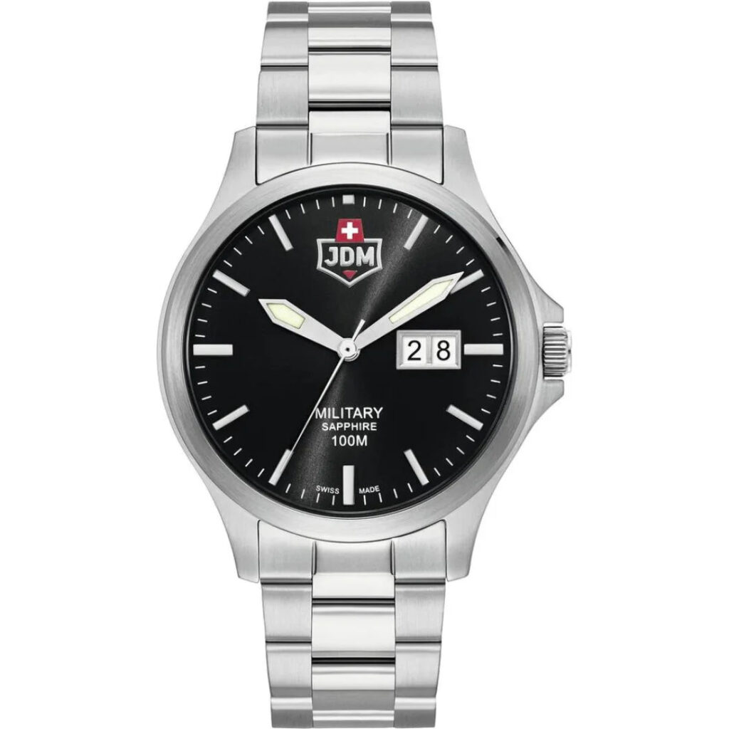 JDM Military Alpha Big Date 41.5 MM Herrenuhr - JDM-WG014-01