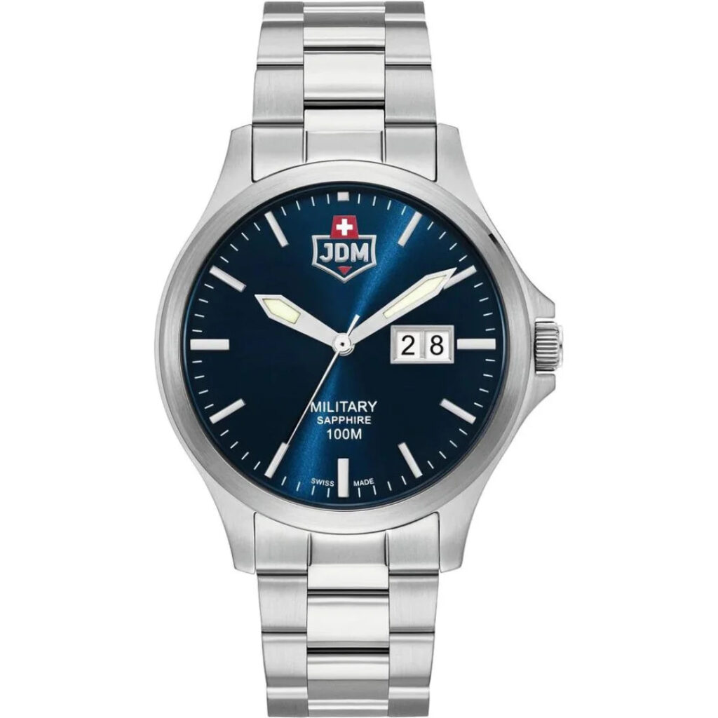 JDM Military Alpha Big Date 41.5 MM Herrenuhr - JDM-WG014-03