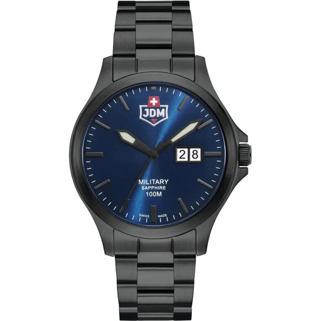 JDM Military Alpha Big Date 41.5 MM Herrenuhr - JDM-WG014-04