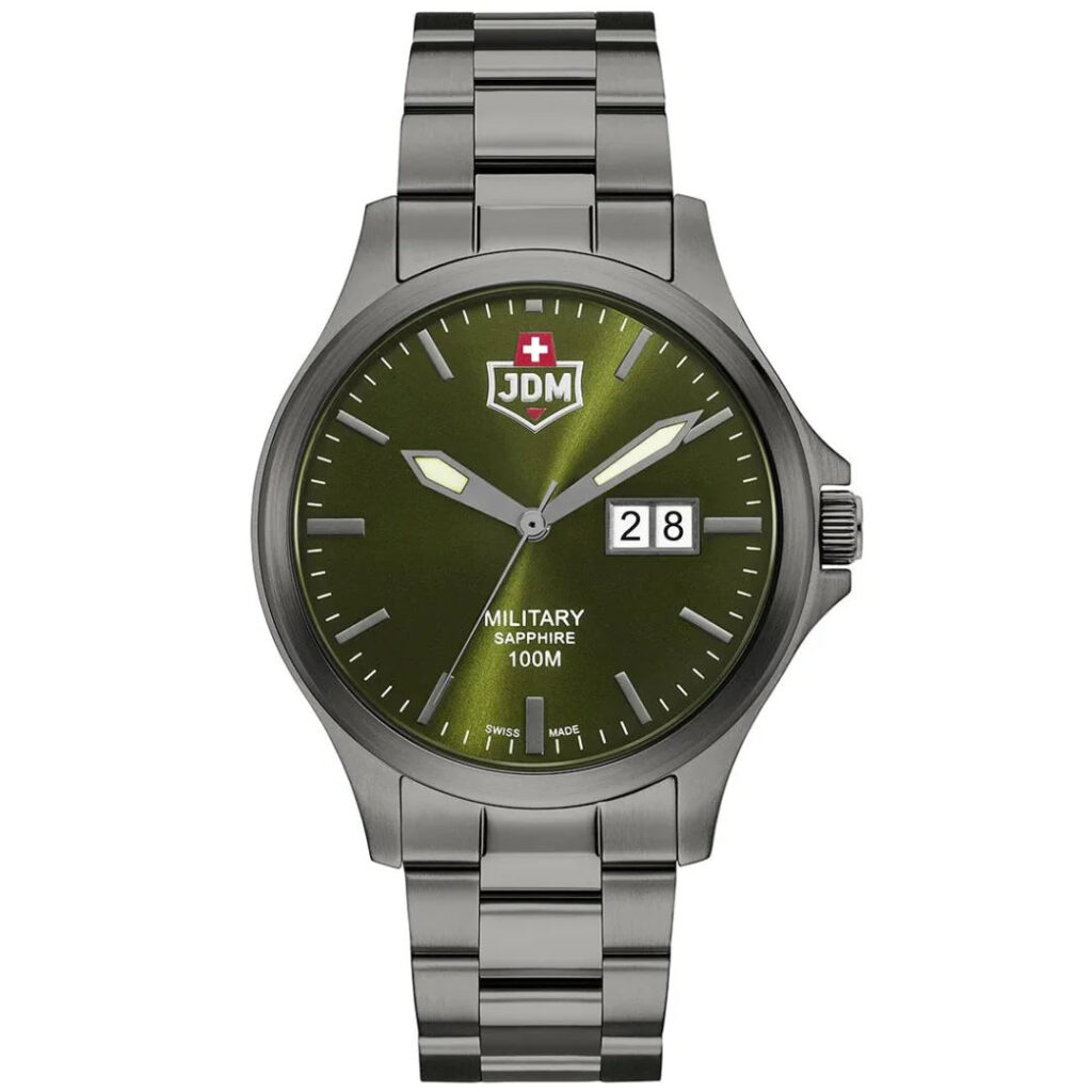 JDM Military Alpha Big Date 42 MM Herrenuhr - JDM-WG014-05