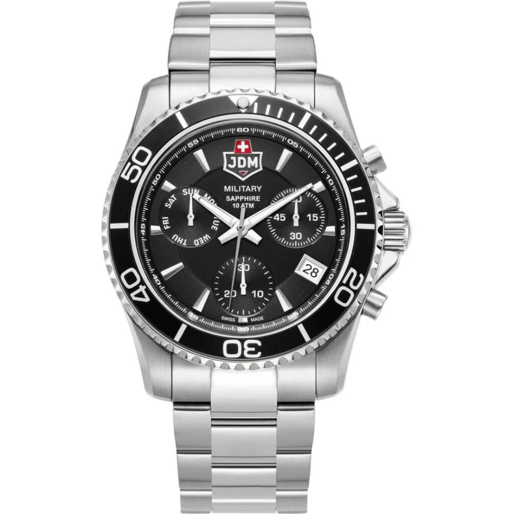 JDM Military Sierra Chrono 43 MM Herrenuhr - JDM-WG019-01