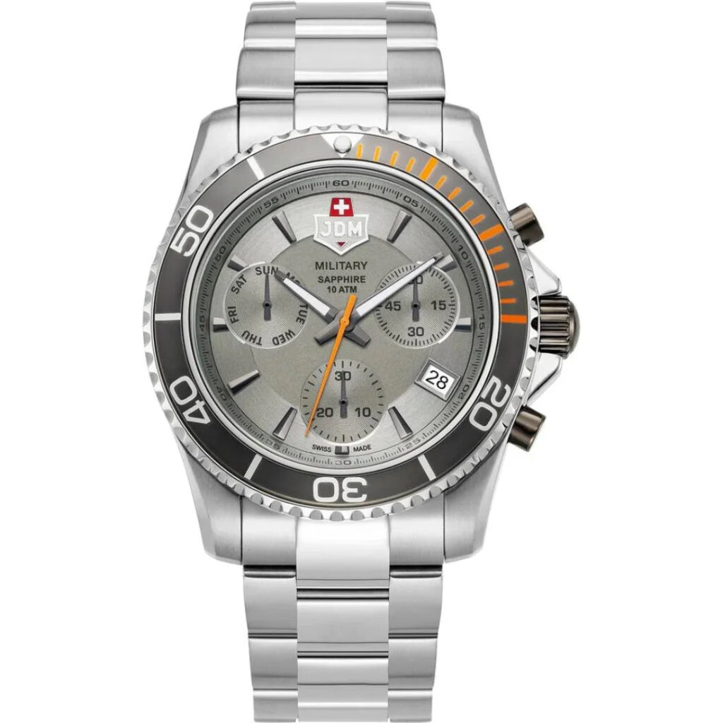 JDM Military Sierra Chrono 43 MM Herrenuhr - JDM-WG019-03