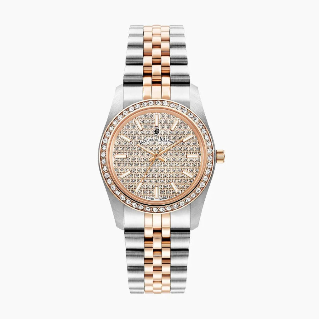 Jacques Du Manoir Inspiration Glamour 34 MM Quarz Damenuhr - JWL01104
