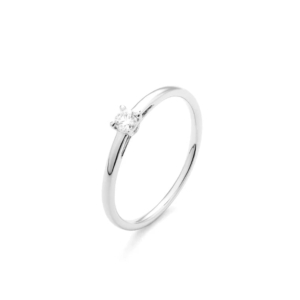 Facet Eye Clean 18 K Weissgold Solitaer Verlobungsringe für Damen