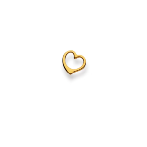Herzanhänger 18 Karat Gelbgold 750 - 7x7 mm
