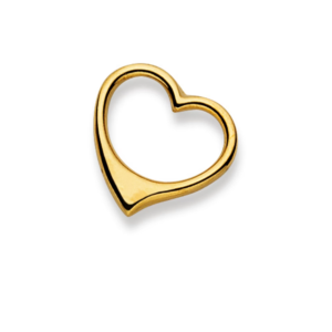 Herzanhänger 18 Karat Gelbgold 750 - 20x21 mm