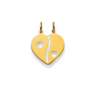 Herzanhänger 18 Karat Gelbgold 750 - 17x16 mm