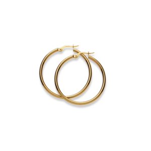 Kreolen 18 Karat Gelbgold-750 - 39 x 2 mm