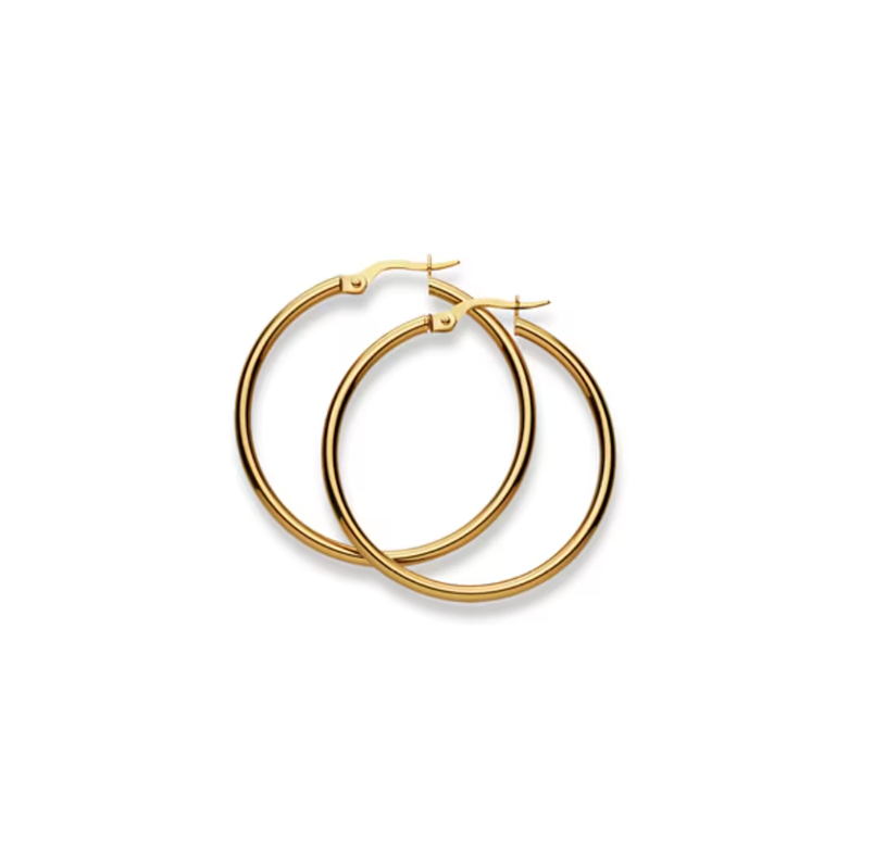 Kreolen 18 Karat Gelbgold-750 - 39 x 2 mm