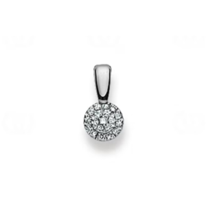 Anhänger in 18 Karat Weissgold mit Diamanten 0.14ct W/Si