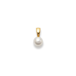 Anhänger in 18 Karat Gelbgold mit Süsswasserperle, 6.5-7 mm